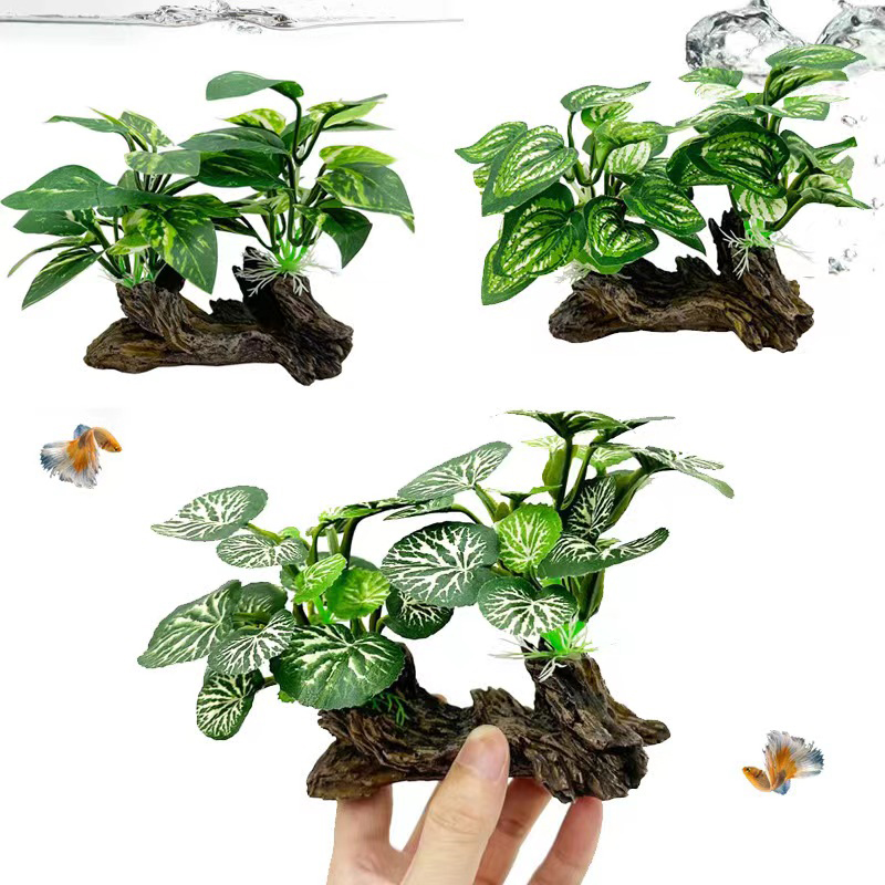 Aquarium Planted Background - Artificial Underwater Grass Aquarium Fish Tank