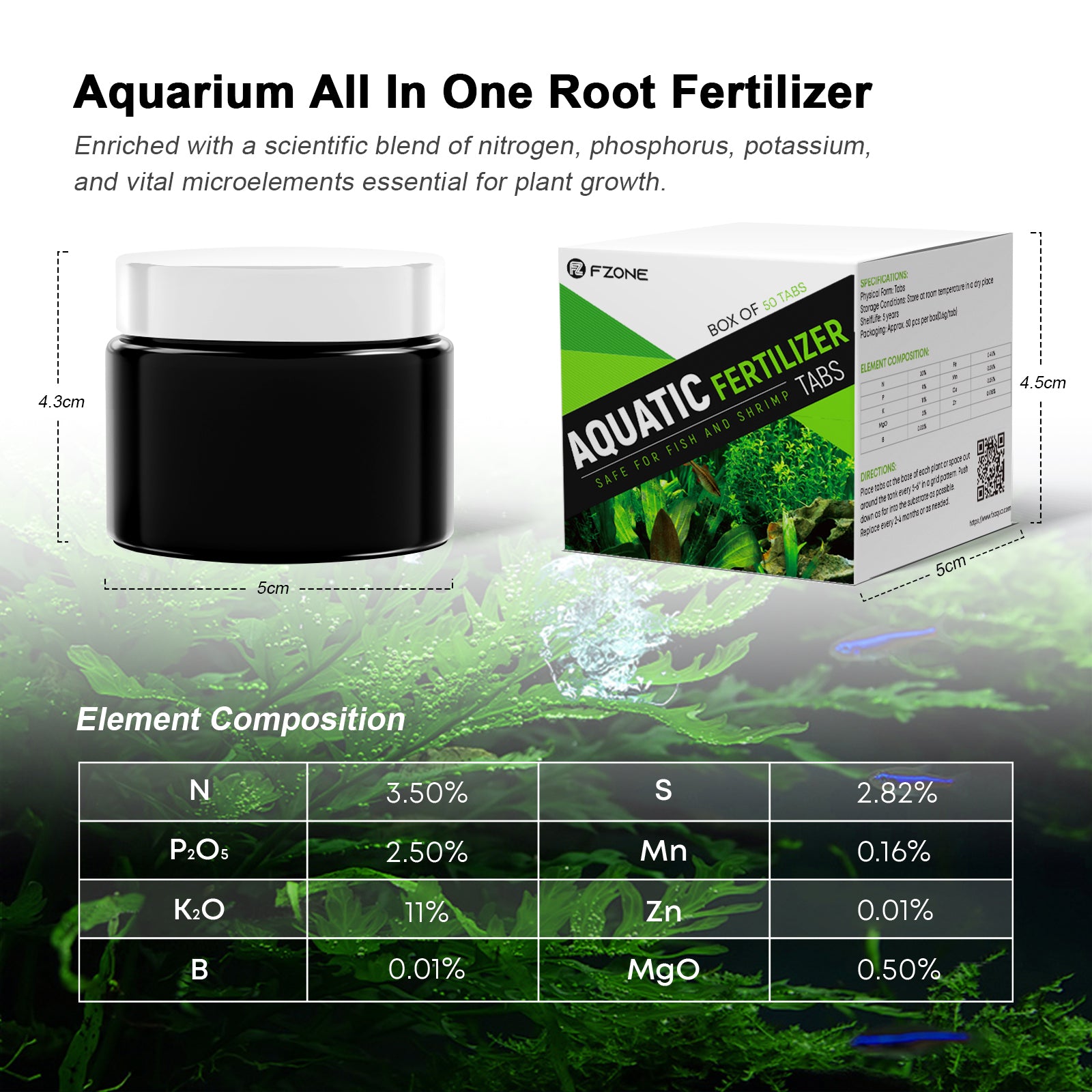 FZONE Aquarium Root Tabs Plant - огляд і ціна Aquarium Plant Root Fertilizer