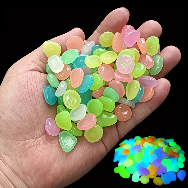 50-200pcs Glow in The Dark Peb - огляд і ціна Planted Aquarium Equipment