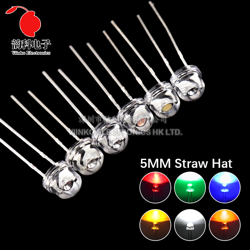 1000pcs 5mm Straw Hat LED Supe - огляд і ціна Ludwigia Super Red